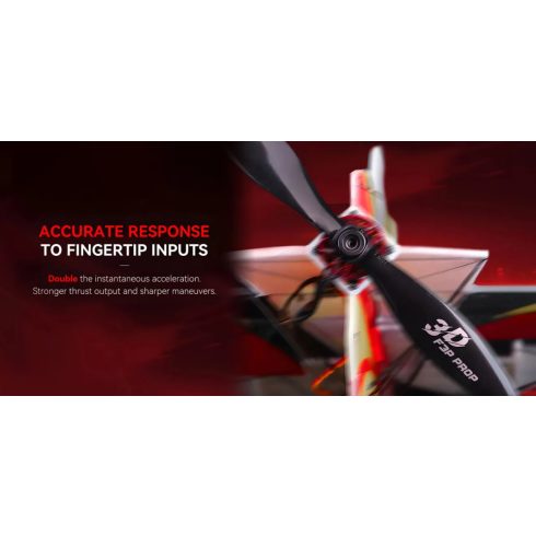 T-Motor T8044 Pro (8x4,4") 3D Polimer Carbon Indior F3P propeller.