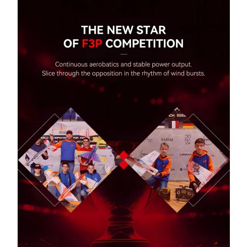 T-Motor T9048 Pro (9x4,8") 3D Polimer Carbon Indior F3P propeller.