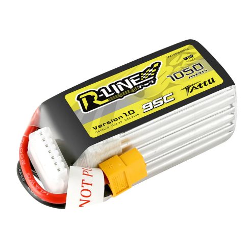 Gens Ace Tattu R-Line 1050mAh 6s (22,2V) 95/190C Lipó Akkumulátor, XT60 csatlakozó.