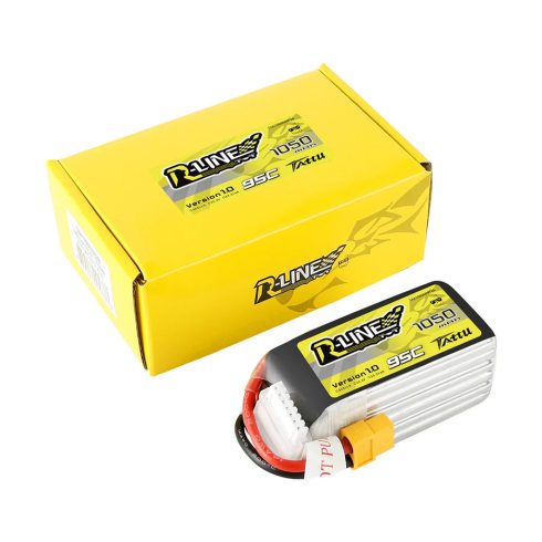 Gens Ace Tattu R-Line 1050mAh 6s (22,2V) 95/190C Lipó Akkumulátor, XT60 csatlakozó.