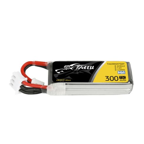 Gens Ace Tattu HV Lipó Akkumulátor 300mAh 2s (7,6V) 75/150C, JST-PHR csatlakozó.