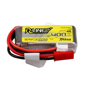   Gens Ace Tattu R-Line 400mAh 2s (7.4V) 95/190C Lipó Akkumulátor, JST-SYP csatlakozó.