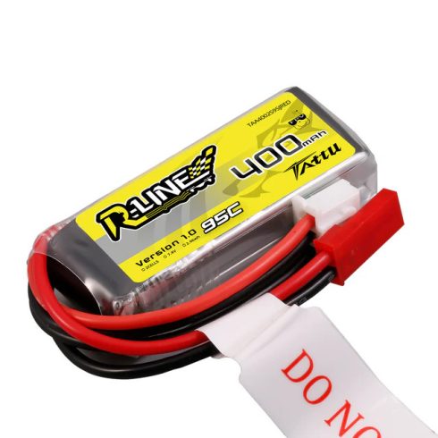Gens Ace Tattu R-Line 400mAh 2s (7.4V) 95/190C Lipó Akkumulátor, JST-SYP csatlakozó.