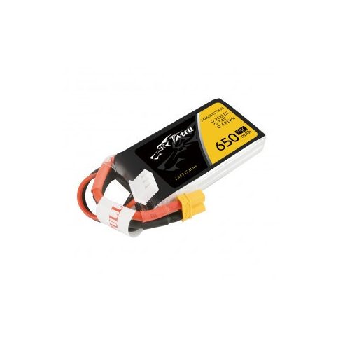 Gens Ace Tattu 650mAh 2s (7.4V) 75/150C Lipó Akkumulátor, XT30 csatlakozó.