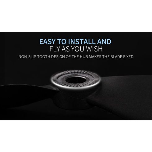 T-Motor TS12x6 (12x6") Fekete Carbon Polimer Elektromos Propeller.(1db)