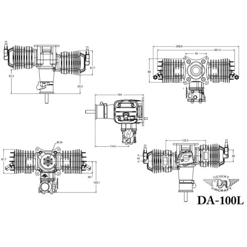DA100L Boxer Motor Gyújtással, Kipufogó nélkül! 3 év Garanciával!