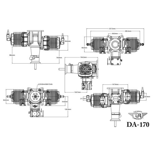 DA170 Boxer Motor Gyújtással, Kipufogó nélkül! 3 év Garanciával!