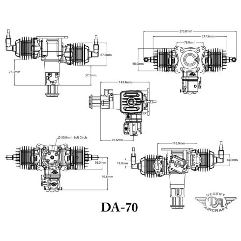 DA70 Boxer Motor Gyújtással, Kipufogó nélkül! 3 év Garanciával!