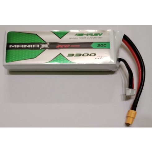 ManiaX Power LiPo 4S (14,8V) 3300mAh 30/60C Akkumulátor, XT60 csatlakozó.