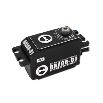   THETA RAZOR-D1 Low-Profil Brushless HV Digitális NFC Programozható Szervó ( 0,063sec 20Kg/8,4V )
