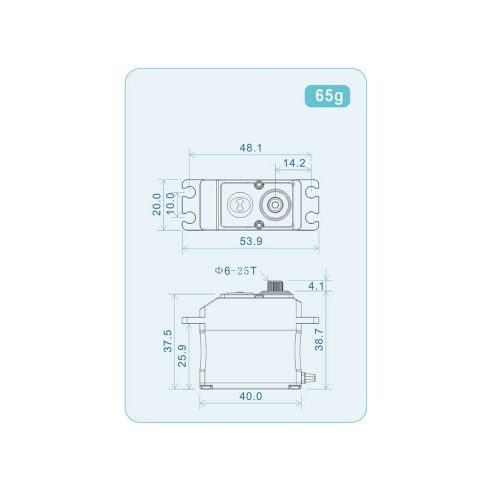 THETA THL398 Brushless HV Digitális Programozható Szervó ( 0,1sec 30Kg/8,4V )