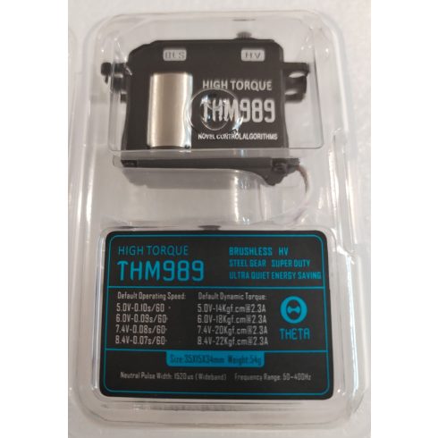 THETA THM 989 Brushless HV Digitális Programozható Midi Szervó ( 0,07sec 23Kg/8,4V )